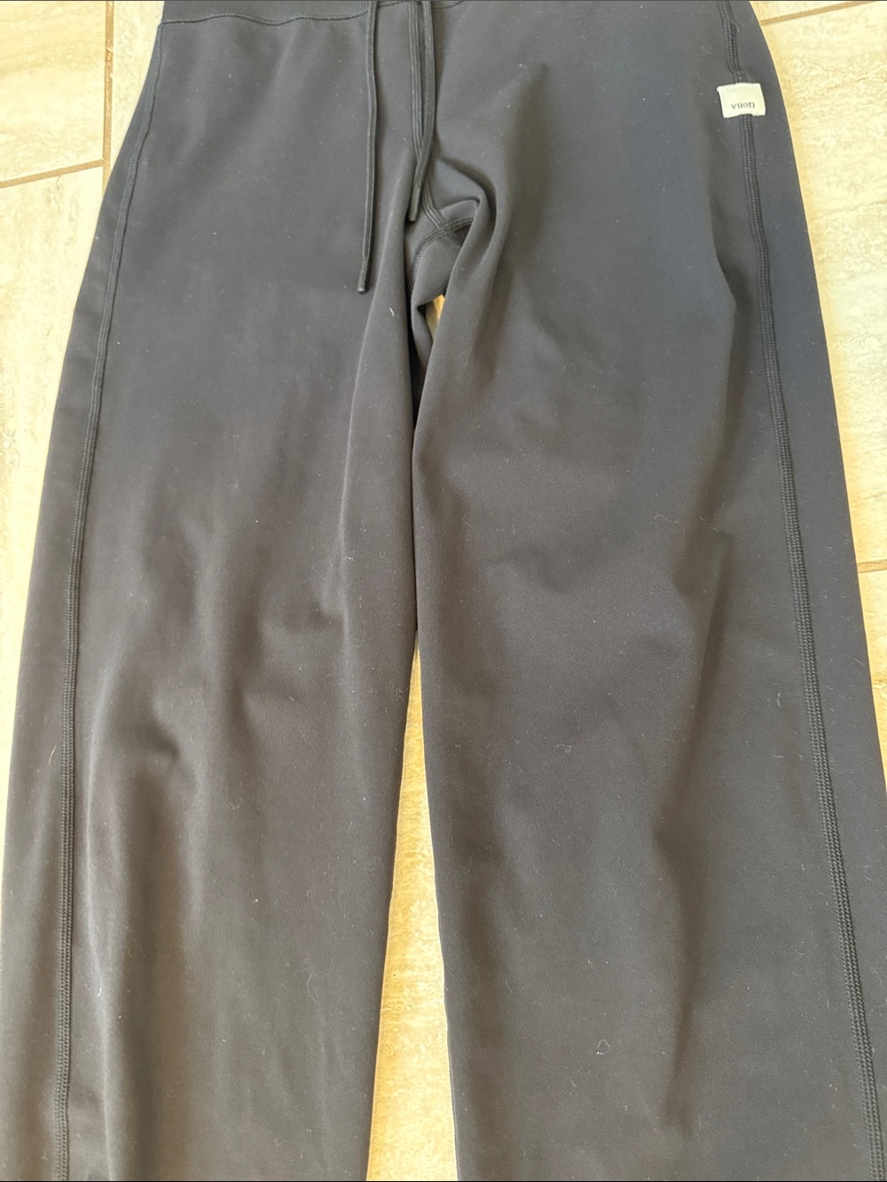 Vuori Daily Leggings Black High-Rise Drawstring - Picture 7 of 16